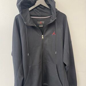 Jordan Black Jacket with Red Logo